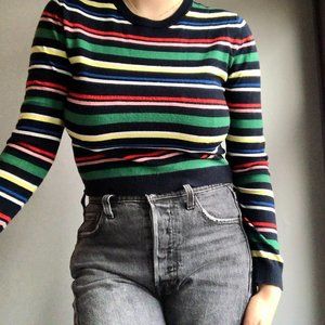 Pull&Bear Multicolored Knit Sweater